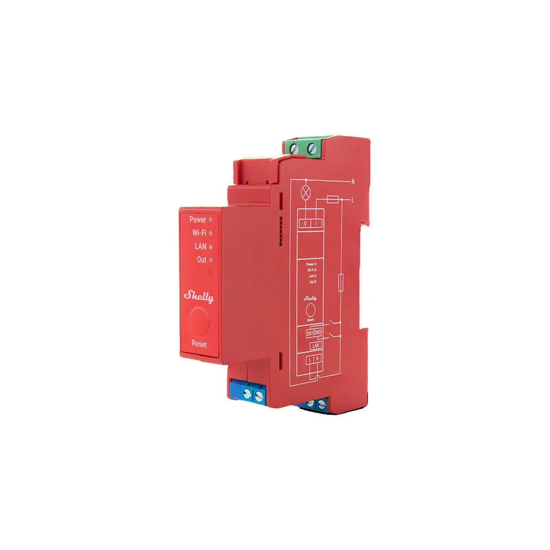 Shelly Pro 1PM DIN Rail Switch with Power measurement, 1 channel, WiFi/LAN